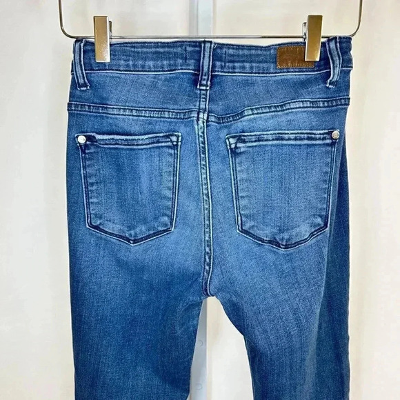 Judy Blue Los Angeles Skinny Fit Size 3 /26 Distressed Blue Jeans - Picture 4 of 12